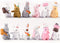MAOMIA 12 Pcs Rabbit Figures for Kids, Bunnies Toy Set Cake Toppers, Miniature Rabbit Fairy Garden Figurines Collection Playset for Christmas Birt...