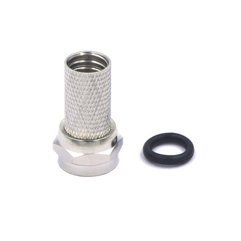VCE Coaxial Cable Connector 6 Pcs with 3 Pcs Combined Format, 3GHz Coax Coupler for Coaxial Cable Extension, TV Cable Repair, Nickel Plated TV Cab...