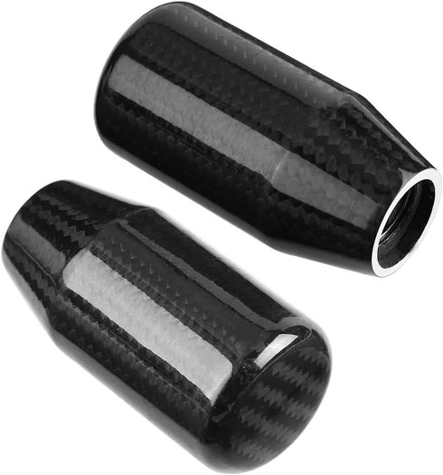 Aramox Gear Shift Knob, Car Modified Carbon Fiber Stand Head Manual Transmission Shift Lever Knob Head Stick Shift Knob...