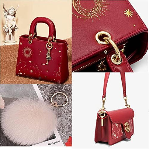 8pcs Light Gold Spring O Ring,Round Carabiner Snap Clip Trigger Spring Keyring Buckle,O Ring for Bags,Purses BBC3 (1 1/2''(3.8cm), Light Gold)…...