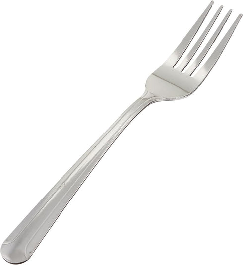 Winco 12-Piece Dominion Heavy Weight Dinner Fork Set, 18-0 Stainless Steel, 4.5"L x 0.63"W, Silver...