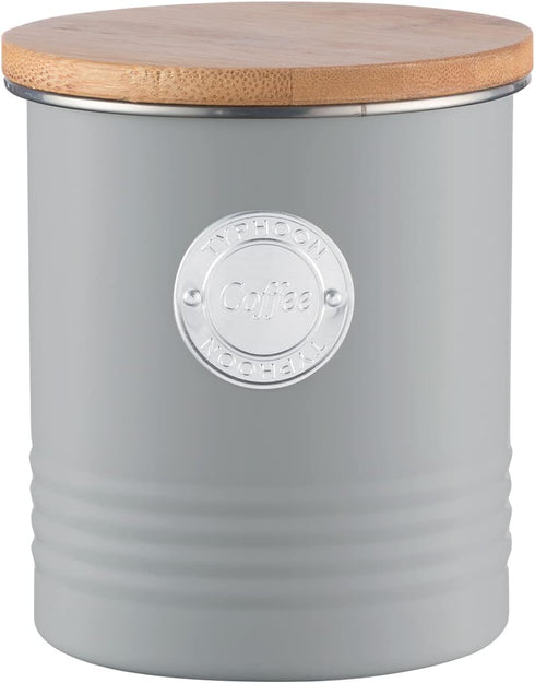 Typhoon Living Collection | 1-Quart Coffee Canister - Grey...
