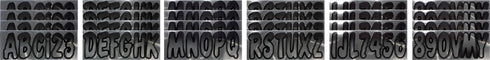Hardline Products Series 200 Factory Matched 3-Inch Boat & PWC Registration Number Kit, Chrome/Black - CHBKG200...