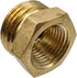 2 Pack Brass Garden Hose Adapter Fitting, 1/2” NPT Female Threads and 3/4" GHT Male Connector, shower pipe arm handshower, Heavy-Duty High-Pressur...