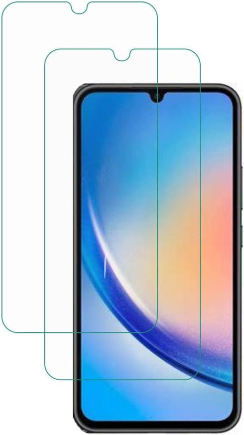 (2 Pack) Designed for Samsung Galaxy A34 5G Tempered Glass Screen Protector 9H Anti Scratch HD Clear Bubble Free...