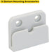 New HEELALBABY Extra Wide Pet Gate Replacement Parts Kit (White) Retractable Baby Gates Full Set Wall Mounting Accessories with Brackets and Screw...