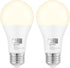 Dusk to Dawn Light Bulbs 4000K Cool White (Neutral White), 850LM, 60W Equivalent, LED 9.5W, A19, E26 Base, 2-Pack, HQ-H013...