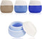 Travel Containers for Toiletries, Gemice Silicone Cream Jars, TSA Approved Travel Size Containers Leak-proof Travel Accessories with Lid for Cosme...