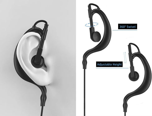 2 X Earpiece Headset for Midland Radio X-talker T51 T61 T71 T75 T77 T295 GXT LXT GXT1000 GXT1050 LXT633 LXT630 LXT600 LXT535 LXT500 LXT118 72-822 ...