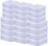 Rocutus 24 Pack Small Clear Plastic Storage Containers with Lids,Beads Storage Box with Hinged Lid for Beads,Earplugs,Pins, Small Items, Crafts, J...