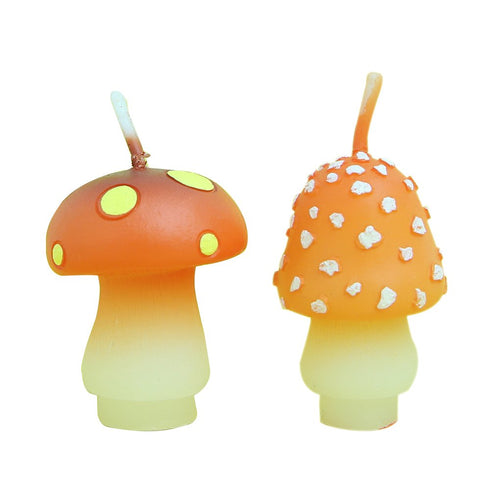 Birthday Candles Mushroom Candles for Party Supplies and Wedding Favor...