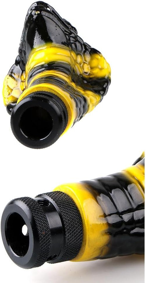 ikasus Gear Shift Knob, Creative Universal Resin Cobra Shape, with 3 Adapters, Interior Car Gear Lever Stick Shift Handle Automotive Replacement P...