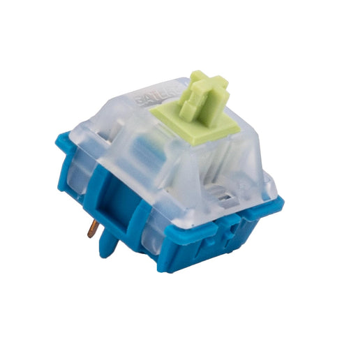 GATERON CM Linear Keyboard Switches, 5 Pin Light Blue 20mm Dual-Stage Spring Factory Pre-lubed 55gf Key Switches for MX Mechanical Keyboard(35PCS)...