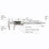 All-Metal Digital Caliper 0-4"Measuring Tool, Micrometer Caliper with Auto-Off Feature, Interchangeable Between inches and millimeters for DIY/Hou...