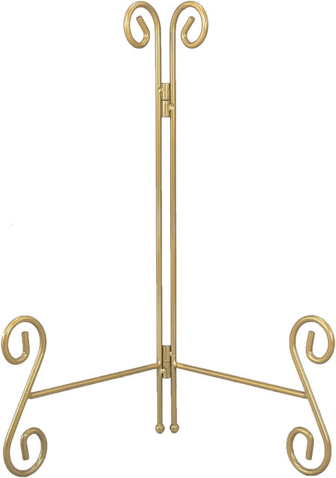 Plate Stands for Display, 10 Inch Plate holders Stands for Display, Gold Iron Plate Easel for Photos, Picture Frames, Cookbooks, Card and Decorati...