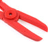 Swpeet 3Pcs Red Line Clamps Flexible Hose Clamps Pliers Kit, Hose Pinch Off Pliers Set Line Clamps for Brake Hoses, Fuel Hoses, Coolant Hoses, Mos...