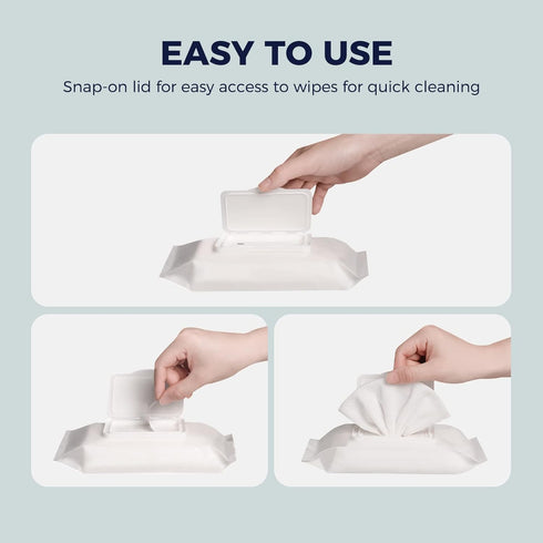 LOUKIN Dry Erase Wipes, Whiteboard Cleaning Wipes, Non-Toxic Cleaning Wipes for Whiteboard, 50 Wipes Per Pack...