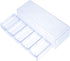 5 Grid Plastic Compartment Storage Container,Chip Box Clear Container Clear Organizer Box for Washi Tapes, Craft, Beads, Jewelry, Small Parts...