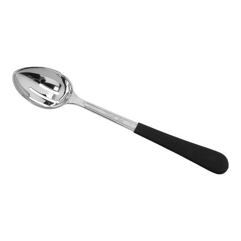 2 oz. (1/4 Cup) Portion Control Slotted Serving Spoon, Stainless Steel, Dishwasher Safe Serving Utensils by GET, BSRIM-34...