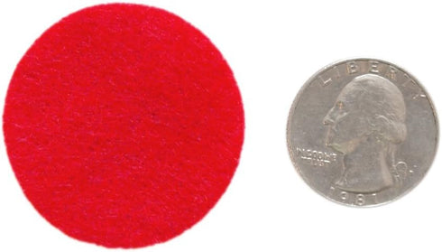 Playfully Ever After 1.5 Inch Red 94pc Stiff Felt Circles...