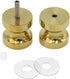 CKB Double Sided Shower Glass Door Knob, Polished Gold Finish with Solid 304 Stainless Steel Door Handle Pull for Bathroom. Compatible with 5/16" ...