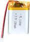 3.7V 1300mAh 112840 Lipo Battery Rechargeable Lithium Polymer ion Battery Pack with JST Connector...