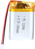 3.7V 1300mAh 112840 Lipo Battery Rechargeable Lithium Polymer ion Battery Pack with JST Connector...