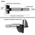 1-3/8 Inch Carbide Forstner Drill Bit, Carbide Tipped Forstner Bit for Hard Wood, Wood Drilling Bit Woodworking Hinge Cutter Tool Kits for Wood Pl...