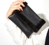 Envelope Clutch Bag, Elegant Party Handbag for Women, Faux Leather Evening Bag, Black...