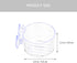 Mipcase 4Pcs Red Worm Feeder Shrimp Feeding Dish with Suction Cup Aquarium Glass Cone Feeder Cup Floating Fish Tank Feeding Food Bowl Plant Holder...