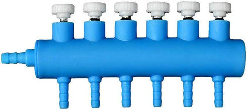 1Pcs Aquarium 4/6 Way Air Pump Valve- Manifold Air Flow Control Distributor Oxygen Splitter Adjustable 4/8MM Pipe Tube Universal...