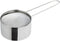 1 1/4 Cup Stainless Steel Measuring Cup, Long 6" Wire Loop Handle, and Pour Spout - Sturdy Metal 310ml Single Cup for Wet and Dry Ingredients - Gr...