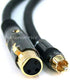 Monoprice XLR Female to RCA Male Cable - 1.5 Feet - Black, 16AWG, Gold Plated - Premier Series, 1.5ft...