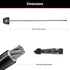 Master Lock Black Python Bike Lock with Key, Adjustable Metal Cable Lock has a Weather Resistant Vinyl Coating for Outdoor Equipment, Bicycles, 6 ...