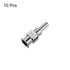 10pcs 11Gauge Stainless Steel Dispensing Needles, 1/4" All Metal Glue Needle Tube Blunt Tips Luer Lock for Thick Liquids, Ink, Glue, Lab Use...