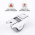 (Pack of 8) 1"" / (25 mm) Small Wheel Castors Rubber Wheels for Furniture Not Swivelling Non-Plastic Casting Device & Equipment Small Wheel Caster...