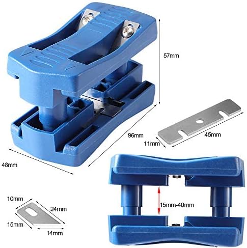Banding Trimmer, Edgeband Cutter Tools Trimmer for Plywood Melamine Wood Double Veneer Trimmer Cabinet Wood Trimming Woodworking Tool Fit Width Ra...