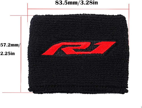Fits For Yamaha YZF R1 R1S YZF-R1 1999-2022 Motorcycle Accessories Brake Fluid Reservoir Cover Sock (White)...
