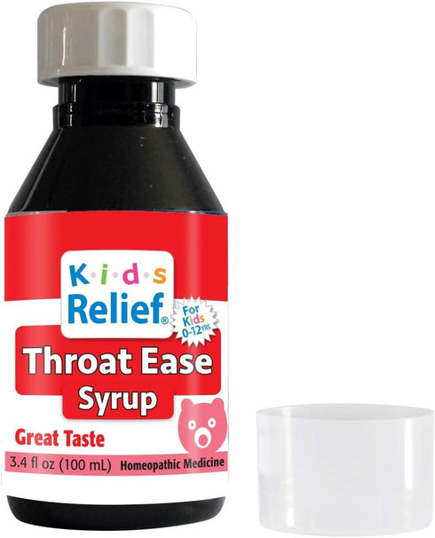Kids Relief Kids Relief Throat Ease Syrup for Ages 0-12, 3.4 Fl Ounce...