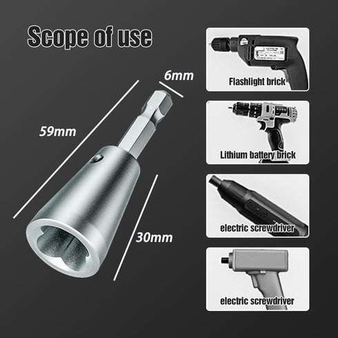 2PCS Wire Twister Tool for Drill, Wire Stripping and Twisting Tool Wire Nut Twister, 2024 New 6mm Hex Shank Cable Wire Stripper and Twister for El...