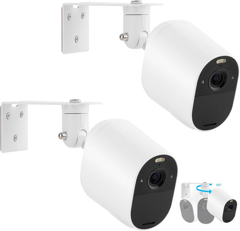 2Pack Adjustable Security Camera Mount for Arlo Essential/XL 2nd Generation/Arlo Pro 4/Pro 3/Pro2/Pro/Pro 5S/Ultra2/Ultra,Mounting Bracket Outside...