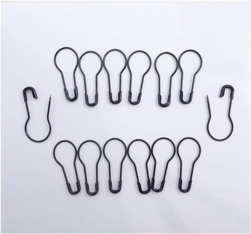 1000Pcs Metal Black Safety Pins/Bulb Pin/Gourd Pin/Calabash Pin for Clothing Crafting and DIY Home Accessories, Suitable for The Tailor...