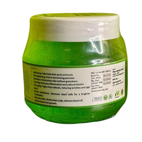 EART CRAFT Pure Aloe Vera Gel for Skin, Scalp, & Hair, Soothing Aloe Face Moisturizer, Multipurpose, Hydrating Aloe Gel, 250 grams (8.81 fl. oz.)...