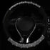Diamond Car Steering Wheel Cover, Bling Crystal Rhinestone Car Steering Wheel Cover Universal, 15 Inch Anti-Slip Wheel Protector for Women or Men,...