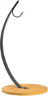 TIEYIPIN Banana Holder - Iron & Bamboo Fruit Stand for Bananas, Grapes & More - Keeps Fruits Fresh - Also Great for Headphones & Accessories - Eas...
