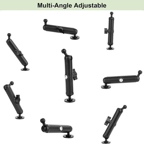 Wall Mount Phone Holder for Truck/Car/Boat/Wall/Desk,Compatible with 3.5~7.5 inch iPhone/Nexus/HTC/LG/Huawei/Smart Phones,360°Adjustment Aluminium...