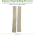 Regency Wraps Rolling Pin Cover for Non-Stick Dough Rolling, 100% Cotton Absorbs Excess Flour So Pastries Come out Light and Flakey, 15" Pack of 2...