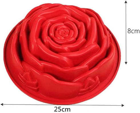Cake Mould Silicone Silicone Mold Large Rose Mould Big Family Cake Used to Make Cakes Pizza Bread Baking Tools Bakeware Silicone Cake Baking Mold ...