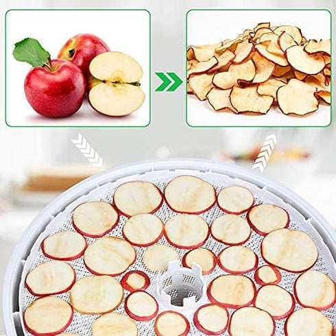 Blulu 8 Pieces Round Silicone Dehydrator Sheets, Non-stick Fruit Dehydrator Mats, Reusable Steamer Mat Mesh Sheet for Fruit Dryer...