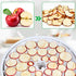 Blulu 8 Pieces Round Silicone Dehydrator Sheets, Non-stick Fruit Dehydrator Mats, Reusable Steamer Mat Mesh Sheet for Fruit Dryer...
